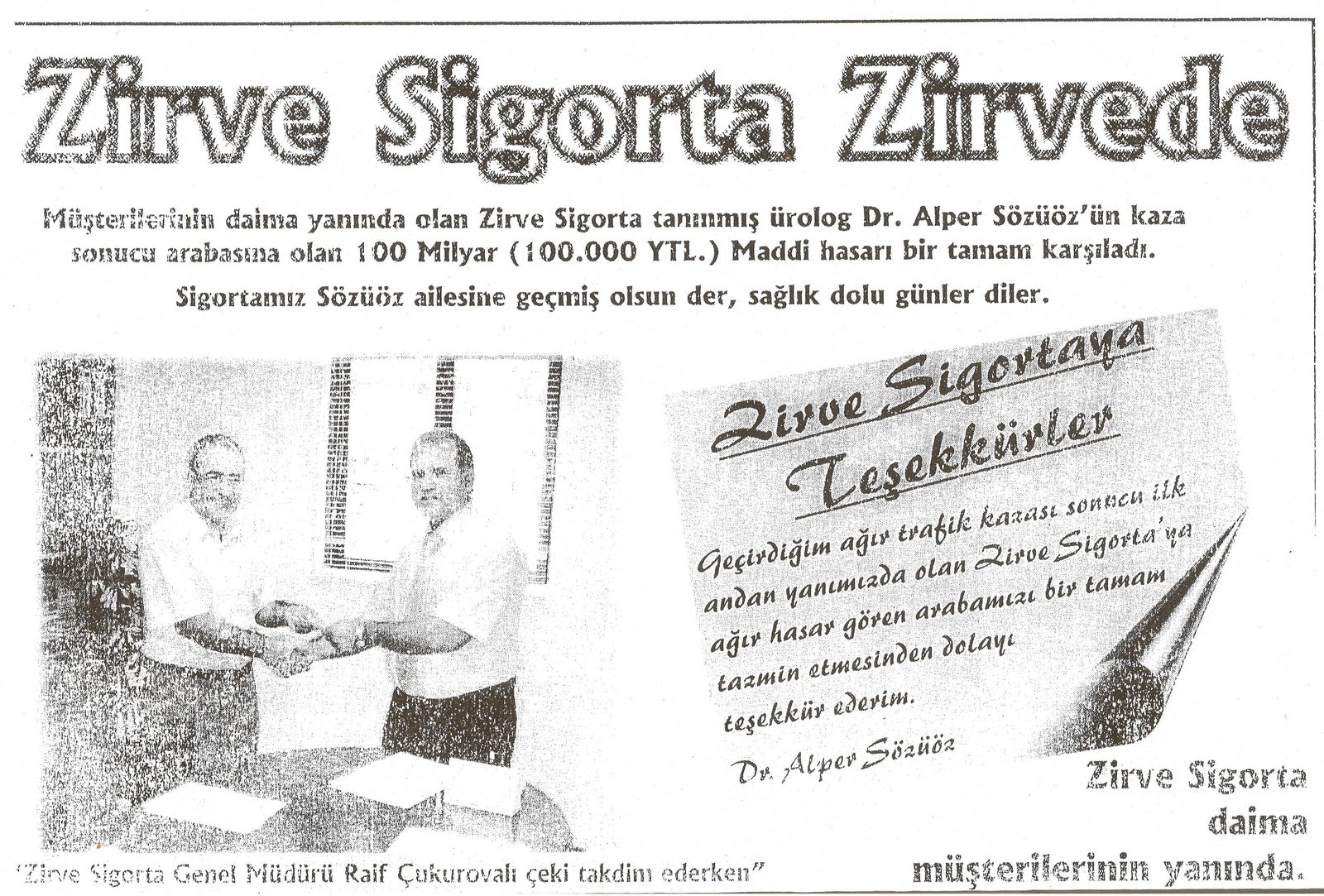 Zirve Sigorta basın görseli