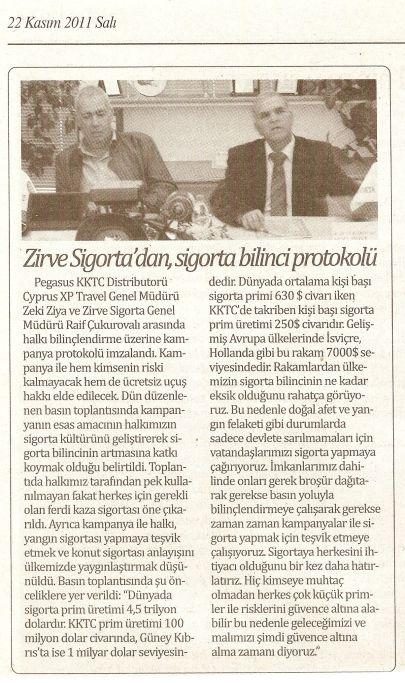 Zirve Sigorta basın görseli